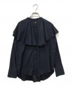 IVY I'M NAVYアイビーアイムネイビー）の古着「Ruffle Blouse」｜ネイビー