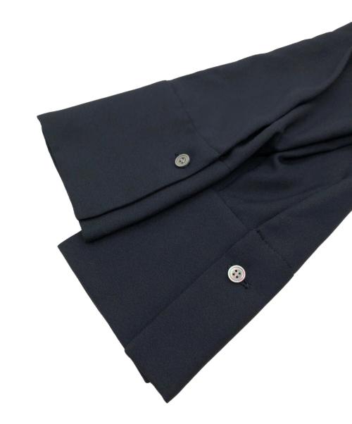 IVY I'M NAVY（アイビーアイムネイビー）IVY I'M NAVY (アイビーアイムネイビー) Ruffle Blouse ネイビー サイズ:SIZE FREEの古着・服飾アイテム