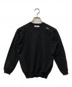 MADISON BLUEマディソンブルー）の古着「HELLO CREW NECK PO」｜ブラック