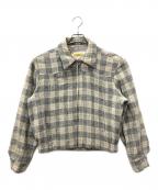 PENNEYSペニーズ）の古着「チェックスイングトップ」｜ベージュ