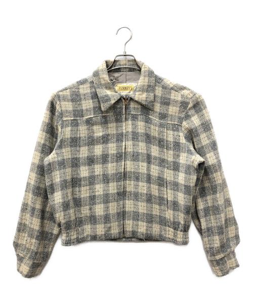 PENNEYS（ペニーズ）PENNEYS (ペニーズ) チェックスイングトップ ベージュ サイズ:FREEの古着・服飾アイテム