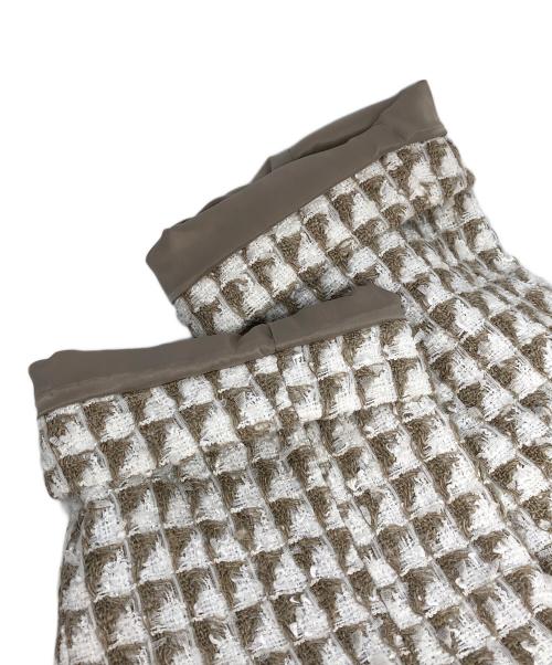 theory luxe（セオリーリュクス）theory luxe (セオリーリュクス) DERBY TWEED RALA ツイードダブルジャケット ホワイト サイズ:38の古着・服飾アイテム