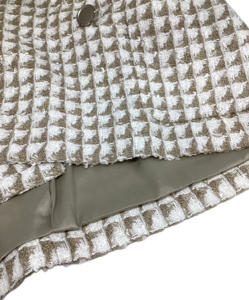 theory luxe（セオリーリュクス）theory luxe (セオリーリュクス) DERBY TWEED RALA ツイードダブルジャケット ホワイト サイズ:38の古着・服飾アイテム