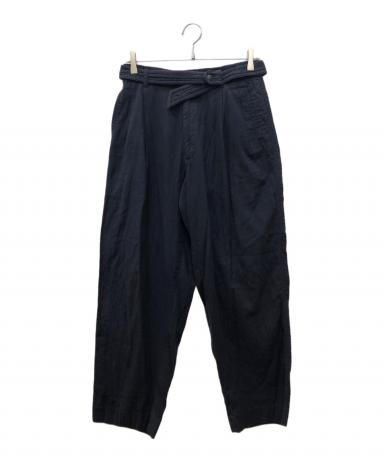 ヴィンテージ06AWイッセイミヤケ ステッチワイドパンツ3 スミブラック 中古・古着通販】ISSEY MIYAKE (イッセイミヤケ) ワイドタックパンツ