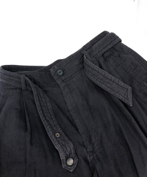 ISSEY MIYAKE（イッセイミヤケ）ISSEY MIYAKE (イッセイミヤケ) ワイドタックパンツ ネイビー サイズ:SMの古着・服飾アイテム