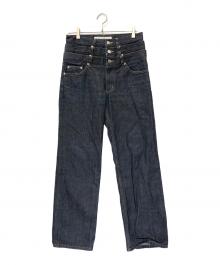 JOHN LAWRENCE SULLIVAN（ジョン ローレンス サリバン）の古着「RIGID DENIM TRIPLE STACKED PANTS」｜インディゴ