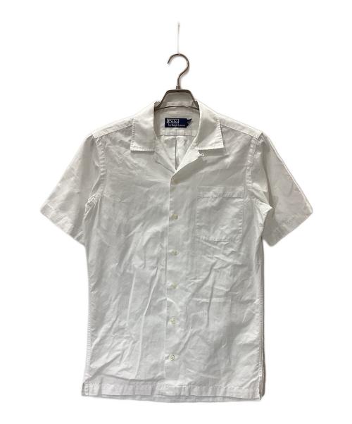 POLO RALPH LAUREN（ポロ・ラルフローレン）POLO RALPH LAUREN (ポロ・ラルフローレン) リネン混オープンカラーシャツ ホワイト サイズ:Sの古着・服飾アイテム