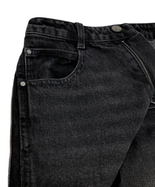 adidas（アディダス）adidas (アディダス) ブラック ルーズ デニムパンツ ブラック サイズ:SIZE 26の古着・服飾アイテム