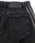 中古・古着 adidas (アディダス) ブラック ルーズ デニムパンツ ブラック サイズ:SIZE 26：10000円