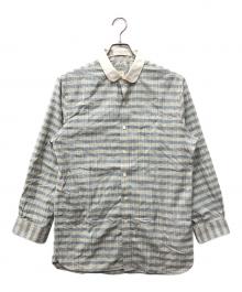RRL（ダブルアールエル）の古着「ラウンドカラーチェックシャツ」｜ブルー