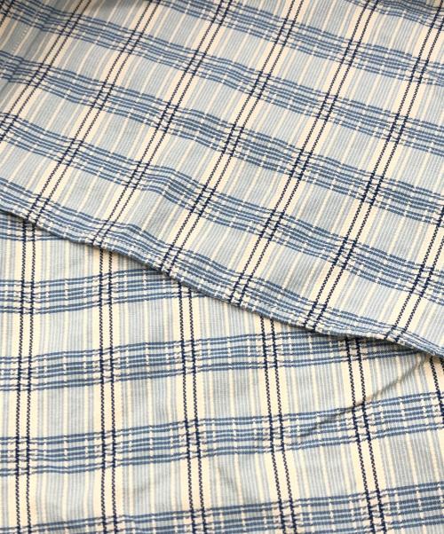 RRL（ダブルアールエル）RRL (ダブルアールエル) ラウンドカラーチェックシャツ ブルー サイズ:SIZE 16の古着・服飾アイテム