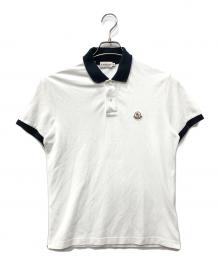 MONCLER（モンクレール）の古着「ポロシャツ MAGLIA POLO MANICA CORTA」｜ホワイト