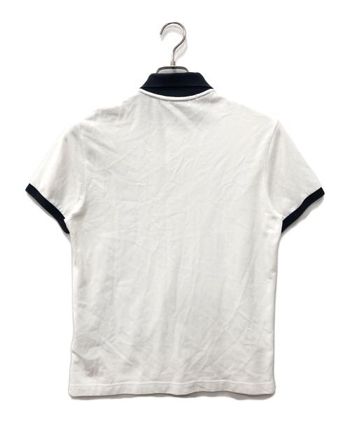 MONCLER（モンクレール）MONCLER (モンクレール) ポロシャツ MAGLIA POLO MANICA CORTA ホワイト サイズ:SIZE Mの古着・服飾アイテム