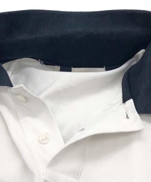 MONCLER（モンクレール）MONCLER (モンクレール) ポロシャツ MAGLIA POLO MANICA CORTA ホワイト サイズ:SIZE Mの古着・服飾アイテム