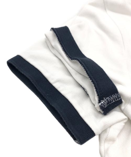 MONCLER（モンクレール）MONCLER (モンクレール) ポロシャツ MAGLIA POLO MANICA CORTA ホワイト サイズ:SIZE Mの古着・服飾アイテム