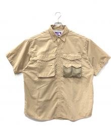 THE NORTHFACE PURPLELABEL（ザ・ノースフェイス パープルレーベル）の古着「Polyester Linen Field H/S Shirt」｜ベージュ