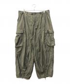 ）の古着「BDU 6ポケット カーゴ ヒザデルパンツ」｜グリーン