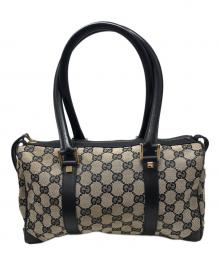 GUCCI（グッチ）の古着「GGキャンバスミニボストンバッグ」｜グレー