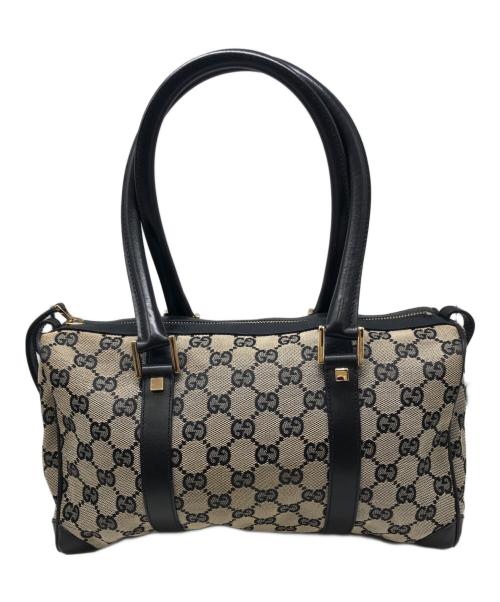 GUCCI（グッチ）GUCCI (グッチ) GGキャンバスミニボストンバッグ グレー サイズ:下記参照の古着・服飾アイテム