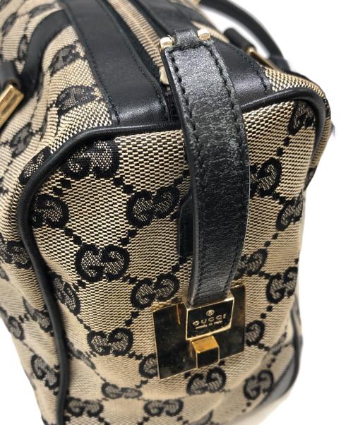 GUCCI（グッチ）GUCCI (グッチ) GGキャンバスミニボストンバッグ グレー サイズ:下記参照の古着・服飾アイテム