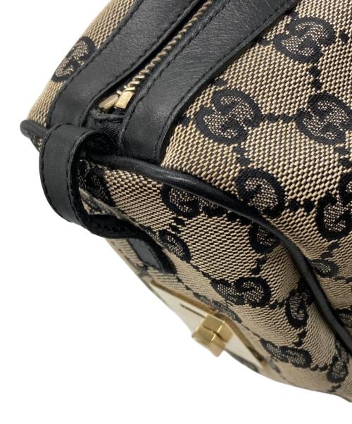 GUCCI（グッチ）GUCCI (グッチ) GGキャンバスミニボストンバッグ グレー サイズ:下記参照の古着・服飾アイテム
