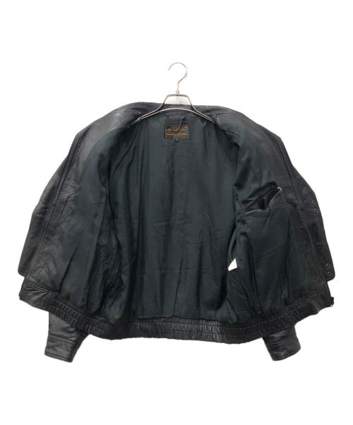 Eddie Bauer（エディーバウアー）Eddie Bauer (エディーバウアー) 黒タグ レザージャケット ブラック サイズ:SIZE XLの古着・服飾アイテム