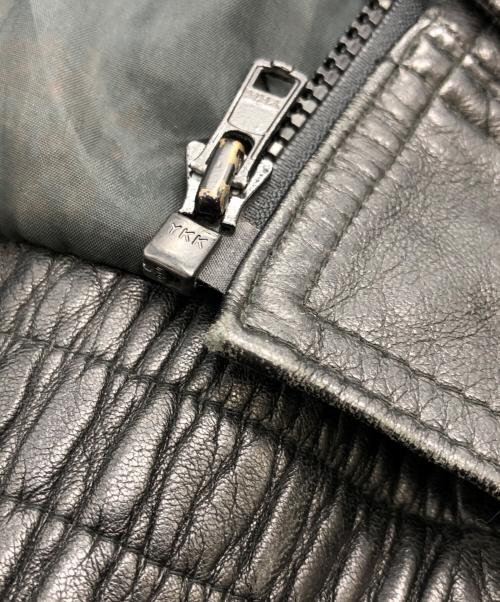 Eddie Bauer（エディーバウアー）Eddie Bauer (エディーバウアー) 黒タグ レザージャケット ブラック サイズ:SIZE XLの古着・服飾アイテム