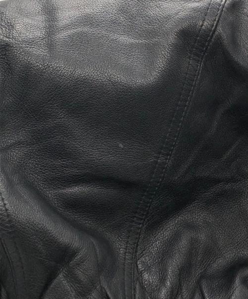 Eddie Bauer（エディーバウアー）Eddie Bauer (エディーバウアー) 黒タグ レザージャケット ブラック サイズ:SIZE XLの古着・服飾アイテム