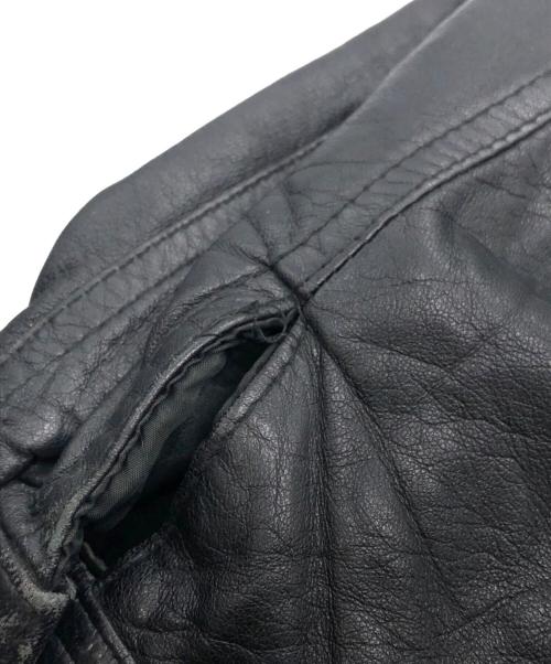Eddie Bauer（エディーバウアー）Eddie Bauer (エディーバウアー) 黒タグ レザージャケット ブラック サイズ:SIZE XLの古着・服飾アイテム