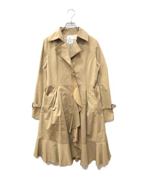 LANVIN en Bleu（ランバンオンブルー）LANVIN en Bleu (ランバンオンブルー) ラッフルトレンチコート ベージュ サイズ:SIZE 36の古着・服飾アイテム