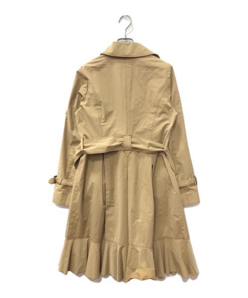 LANVIN en Bleu（ランバンオンブルー）LANVIN en Bleu (ランバンオンブルー) ラッフルトレンチコート ベージュ サイズ:SIZE 36の古着・服飾アイテム