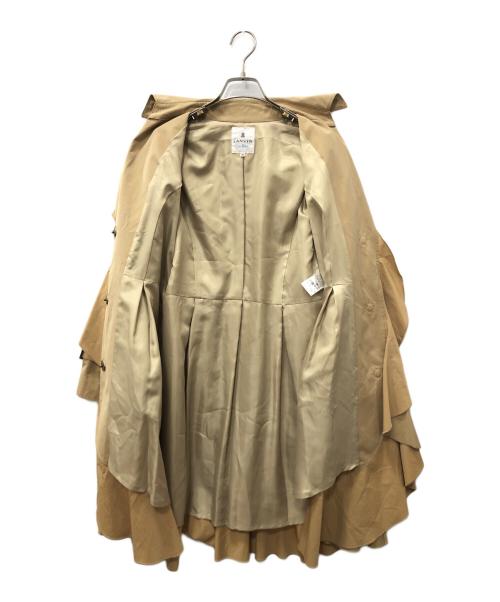 LANVIN en Bleu（ランバンオンブルー）LANVIN en Bleu (ランバンオンブルー) ラッフルトレンチコート ベージュ サイズ:SIZE 36の古着・服飾アイテム