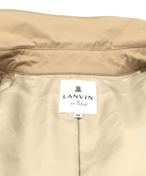 LANVIN en Bleu（ランバンオンブルー）LANVIN en Bleu (ランバンオンブルー) ラッフルトレンチコート ベージュ サイズ:SIZE 36の古着・服飾アイテム