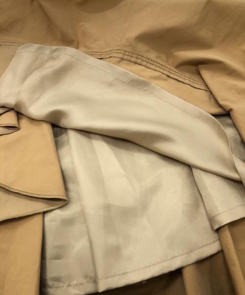 LANVIN en Bleu（ランバンオンブルー）LANVIN en Bleu (ランバンオンブルー) ラッフルトレンチコート ベージュ サイズ:SIZE 36の古着・服飾アイテム