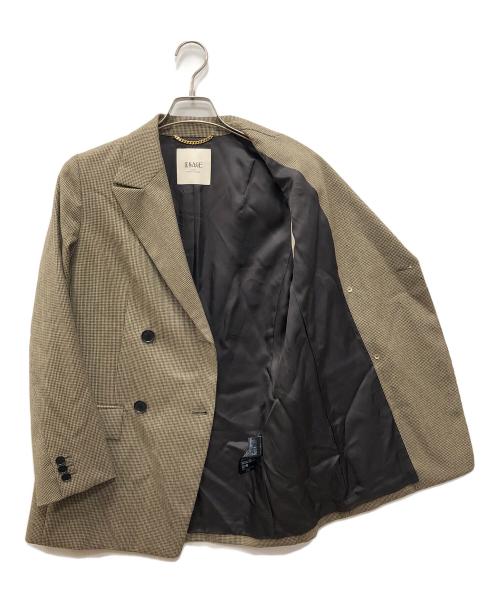 journal standard L'essage（ジャーナルスタンダード レサージュ）journal standard L'essage (ジャーナルスタンダード レサージュ) チェック/ヘリンボンジャケット ブラウン サイズ:36の古着・服飾アイテム