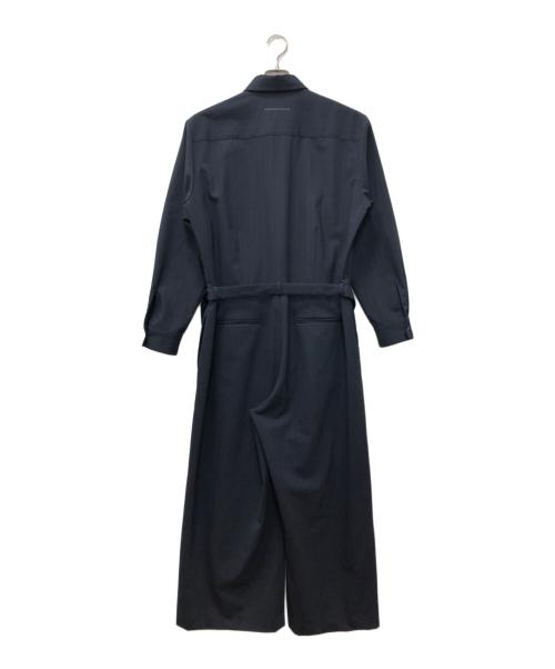 MM6 Maison Margiela（エムエムシックスメゾンマルジェラ）MM6 Maison Margiela (エムエムシックスメゾンマルジェラ) ストライプジャンプスーツ ネイビー サイズ:SIZE 44の古着・服飾アイテム