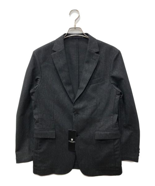 BLACK LABEL CRESTBRIDGE（ブラックレーベル クレストブリッジ）BLACK LABEL CRESTBRIDGE (ブラックレーベル クレストブリッジ) デニムライクカラミジャケット グレー サイズ:SIZE Lの古着・服飾アイテム
