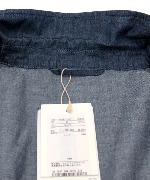 UNITED ARROWS（ユナイテッドアローズ）UNITED ARROWS (ユナイテッドアローズ) シングル2ボタンデニムホスピタルジャケット ネイビー サイズ:SIZE Mの古着・服飾アイテム
