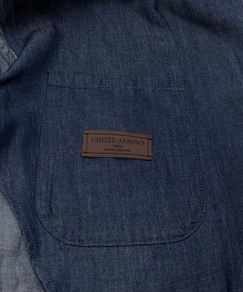 UNITED ARROWS（ユナイテッドアローズ）UNITED ARROWS (ユナイテッドアローズ) シングル2ボタンデニムホスピタルジャケット ネイビー サイズ:SIZE Mの古着・服飾アイテム