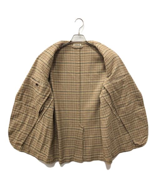AURALEE（オーラリー）AURALEE (オーラリー) SILK SUMMER TWEED JACKET ベージュ サイズ:SIZE 5の古着・服飾アイテム