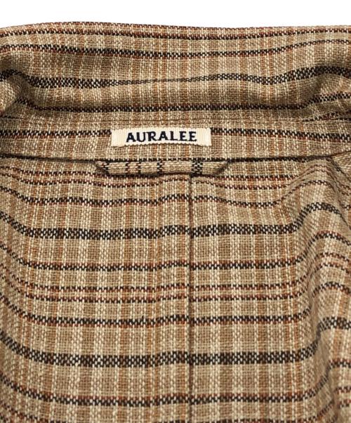 AURALEE（オーラリー）AURALEE (オーラリー) SILK SUMMER TWEED JACKET ベージュ サイズ:SIZE 5の古着・服飾アイテム