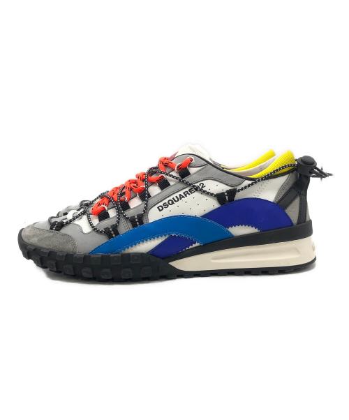 DSQUARED2（ディースクエアード）DSQUARED2 (ディースクエアード) ローカットスニーカー グレー×マルチカラー サイズ:SIZE 43の古着・服飾アイテム
