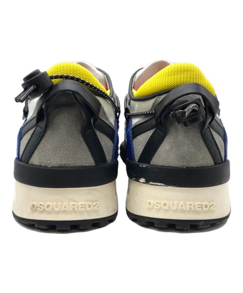 DSQUARED2（ディースクエアード）DSQUARED2 (ディースクエアード) ローカットスニーカー グレー×マルチカラー サイズ:SIZE 43の古着・服飾アイテム