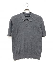 DOLCE & GABBANA（ドルチェ＆ガッバーナ）の古着「ニットポロシャツ」｜グレー
