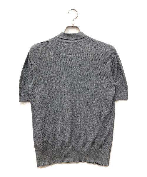 DOLCE & GABBANA（ドルチェ＆ガッバーナ）DOLCE & GABBANA (ドルチェ＆ガッバーナ) ニットポロシャツ グレー サイズ:48の古着・服飾アイテム