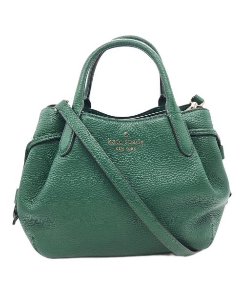Kate Spade（ケイトスペード）Kate Spade (ケイトスペード) ダンプリング スモール サッチェル 2WAYバッグ グリーンの古着・服飾アイテム