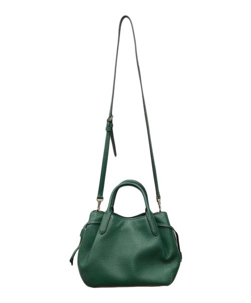 Kate Spade（ケイトスペード）Kate Spade (ケイトスペード) ダンプリング スモール サッチェル 2WAYバッグ グリーンの古着・服飾アイテム
