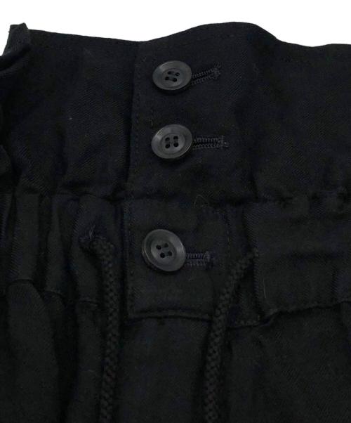 B Yohji Yamamoto（ビーヨウジヤマモト）B Yohji Yamamoto (ビーヨウジヤマモト) ハイウエストワイドパンツ ブラック サイズ:SIZE 1の古着・服飾アイテム