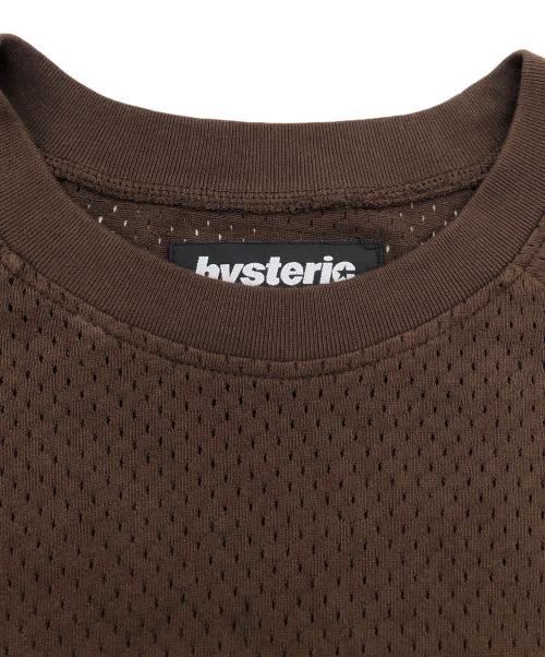 SUPREME（シュプリーム）Supreme (シュプリーム) Hysteric Glamour (ヒステリックグラマー) Mesh L/S Top ブラウン サイズ:Lの古着・服飾アイテム