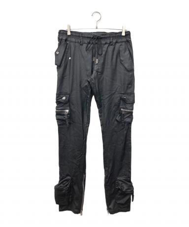 中古・古着通販】MLVINCE (メルヴィンス) エコレザーカーゴパンツ